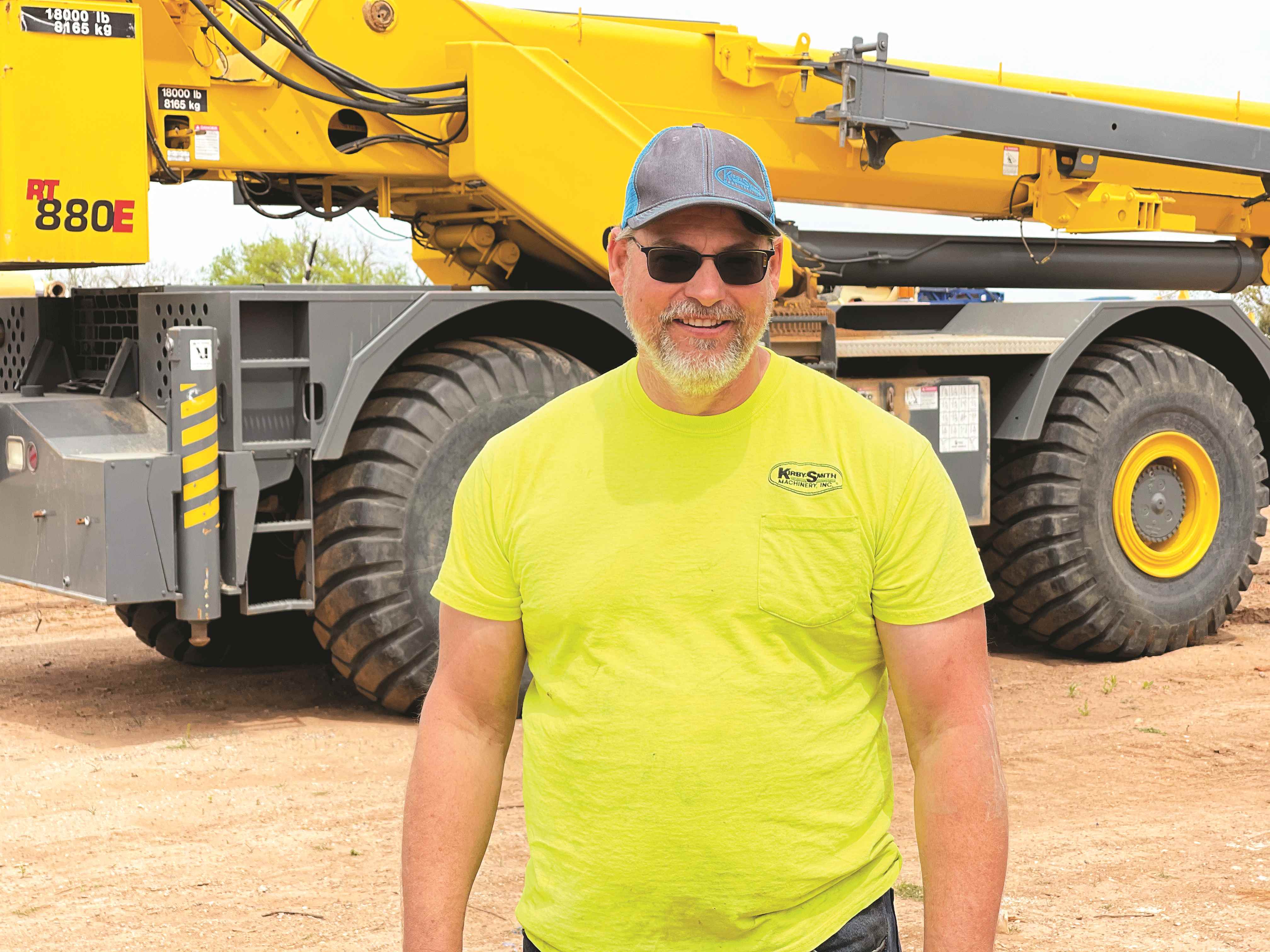 Bo Rogers is one of many experienced crane technicians at Kirby-Smith Machinery